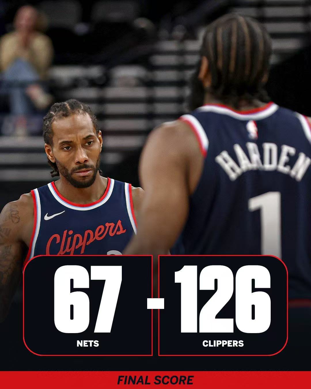 篮网负于快船,遭遇三连败 篮网负于快船,遭遇三连败